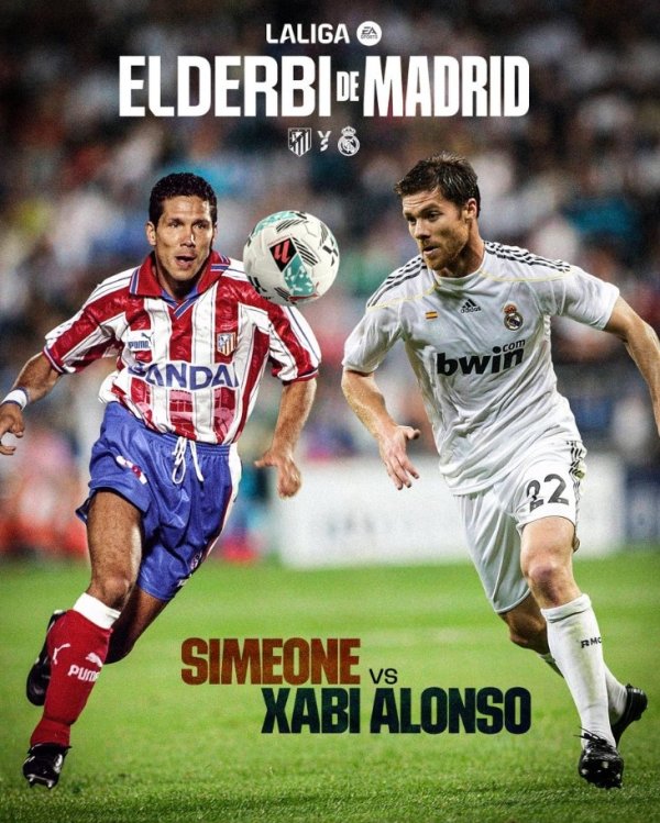 Huấn luyện viên trưởng chiến đấu, poster chính thức của La Liga của Madrid Derby: Alonso PK Simeone 